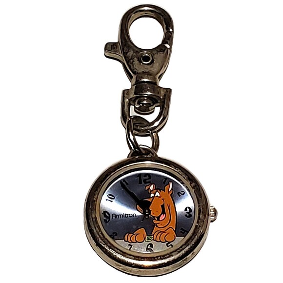VTG 90s Armitron Scooby Watch Silver Hanna-Barbera Keychain 2100/132 AL21E 1999 - Picture 1 of 7